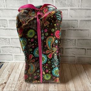 DIRECTION ZIP AROUND STORAGE CONTAINER BROWN